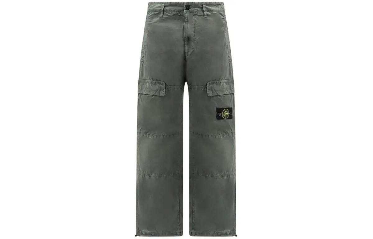 STONE ISLAND Logo Patch Cargo Pants