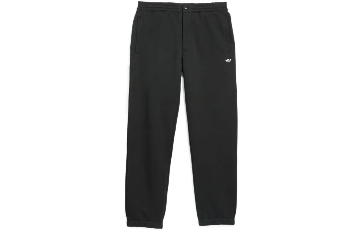 Adidas Originals Knitted Sweatpants Unisex Black Moderate Cuffed Pants