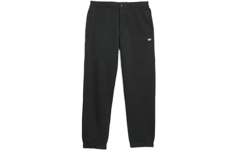 Adidas Originals Knitted Sweatpants Unisex Black Moderate Straight Fit Pants