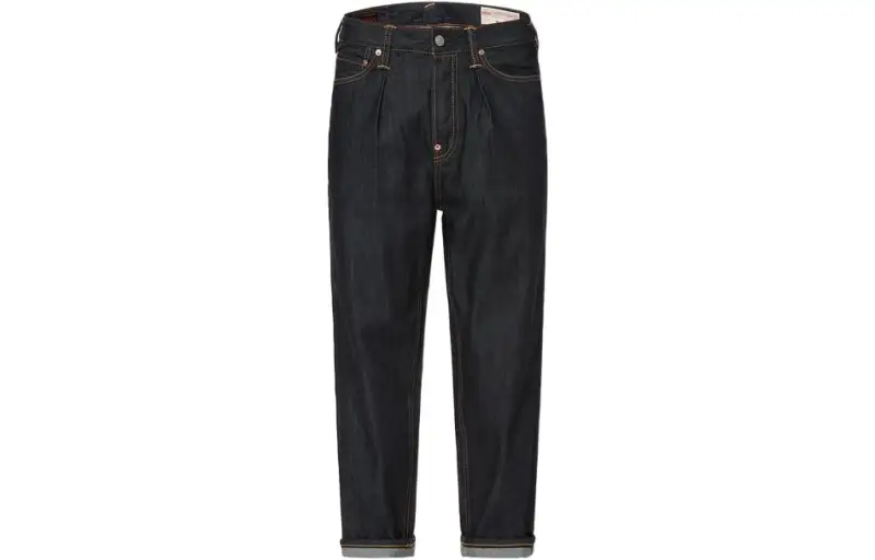 EVISU Jeans Men's Denim Blue Moderate Tapered Pants