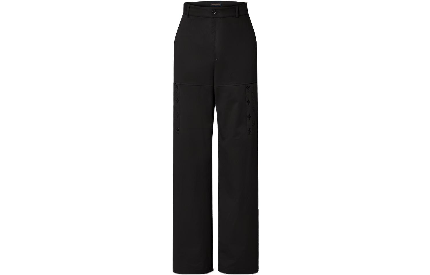 LOUIS VUITTON Flocked Cotton Workwear Pants