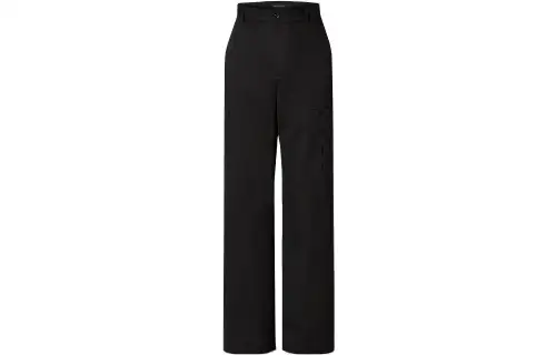 LOUIS VUITTON Flocked Cotton Workwear Pants