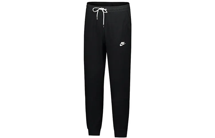 Nike Knitted Sweatpants Men's Black Moderate Straight Fit Pants