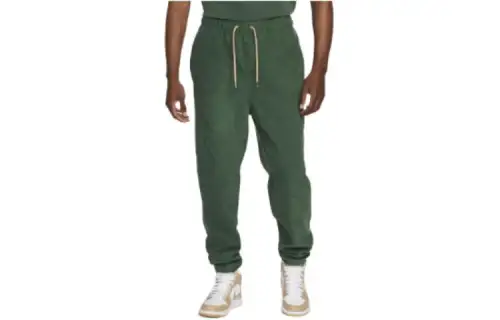 Jordan Flight Heritage Knitted Sweatpants Men's Green Moderate Cuffed Pants