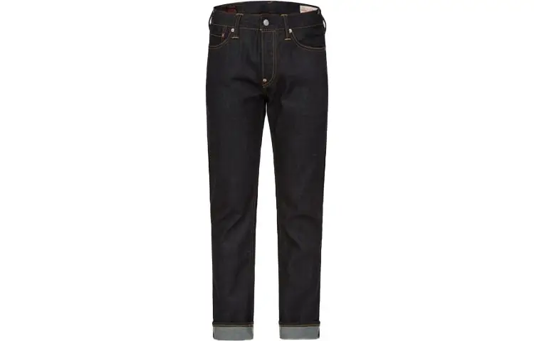 EVISU Tapered Pants Stretch Moderate Jeans Men's Denim Blue