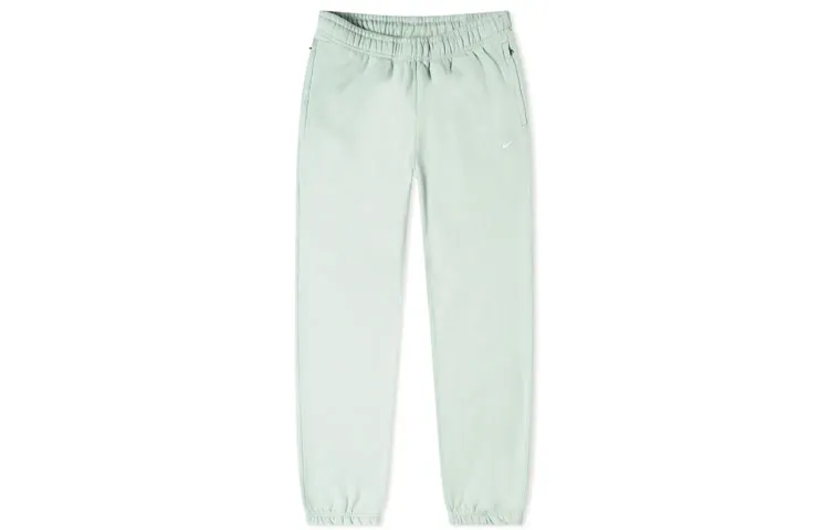 Nike Knitted Sweatpants Men's Green Moderate Cuffed Pants