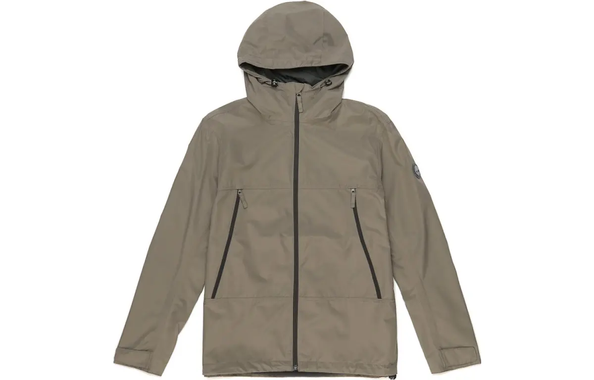 Timberland Trench Coats Men's Army Green Hooded Moderate