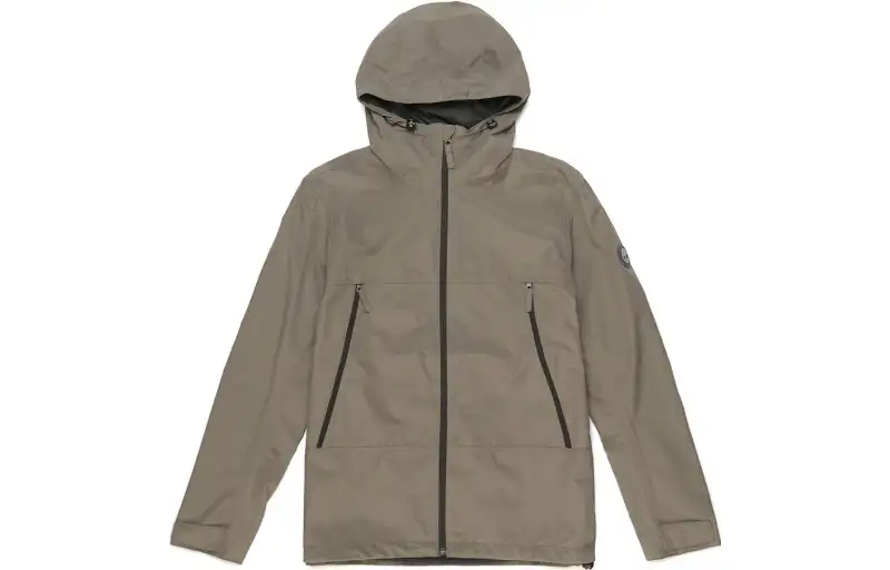 Timberland Trench Coats Men's Army Green Hooded Moderate
