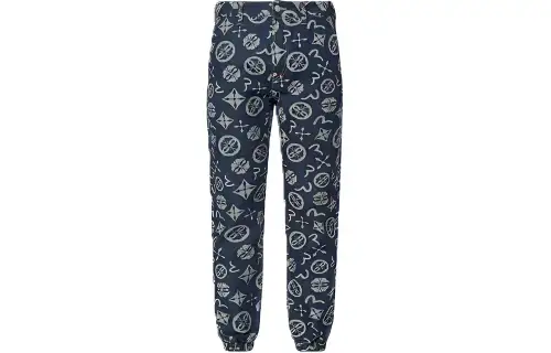 EVISU SS22 Cuffed Pants Non Stretch Moderate Jeans Men's Blue