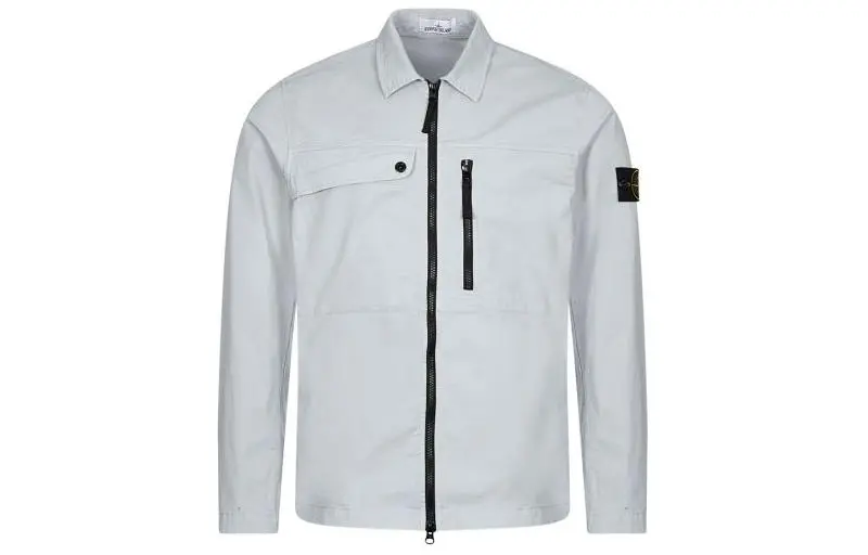 STONE ISLAND SS24 Jackets & Coats Men's Ice Frost Blue