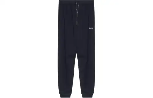 HUGO BOSS Knitted Sweatpants Men's Black