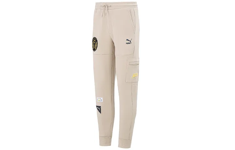 PUMA Knitted Sweatpants Unisex Khaki Moderate Sweatpants