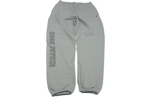Travis Scott Knitted Sweatpants Men's Light Gray Moderate Cuffed Pants