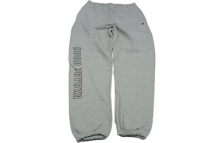 Travis Scott Knitted Sweatpants Men's Light Gray Moderate Cuffed Pants