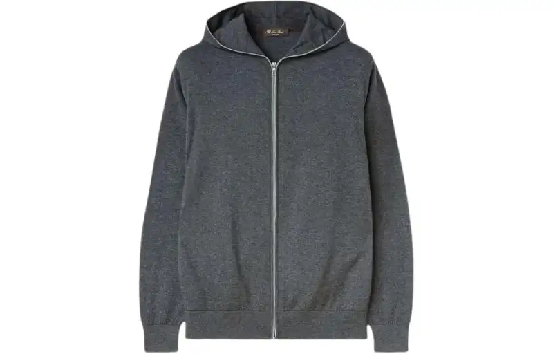 Loro Piana Hood Leasure Bomber Jackets & Coats Men's Gray