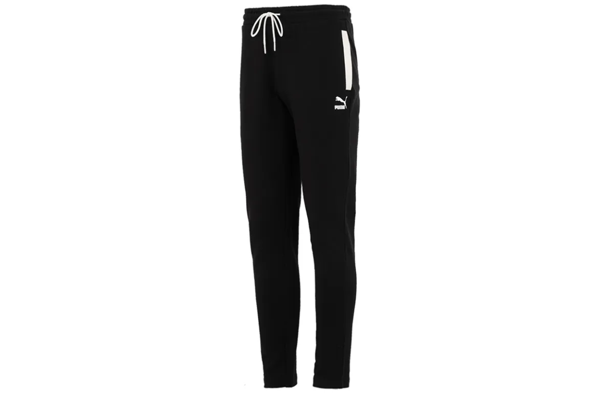 PUMA Knitted Sweatpants Men's Black