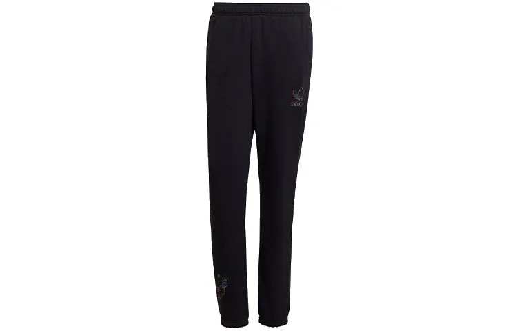 Adidas Originals X Disney Adidas Originals X Disney Knitted Sweatpants Men's Black Moderate Cuffed Pants