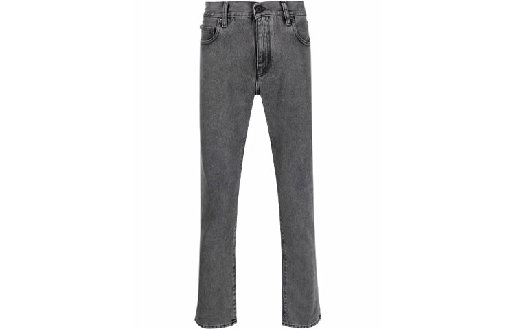 OFF WHITE Diag stripe Print Slim Fit Jeans
