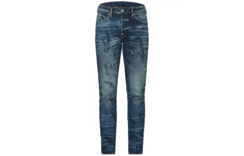 EVISU Slim Fit Pants Stretch Moderate Jeans Men's Denim Blue