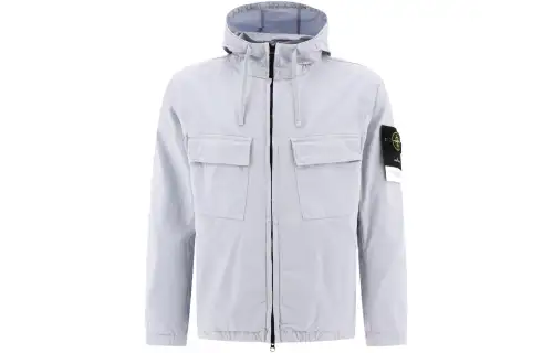 STONE ISLAND SS24 Jackets & Coats Men's Ice Frost Blue
