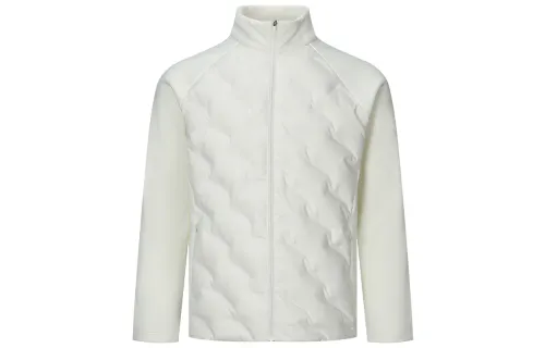 Reebok Down Jackets Men's Ecru Stand Collar Moderate Down Jacket