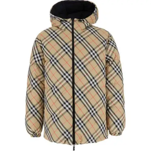 Burberry Vintage Check Hooded Down Jacket