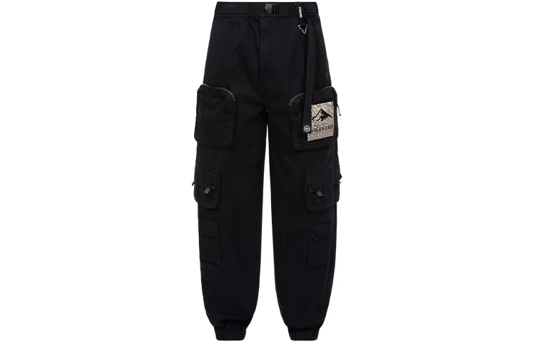 EVISU Cargo Pants Men's Black Moderate