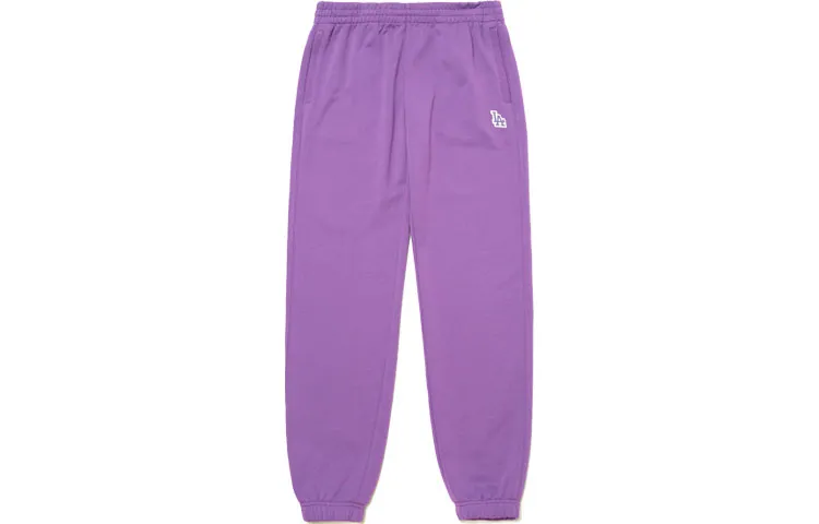 MLB Knitted Sweatpants Unisex Purple Moderate Cuffed Pants