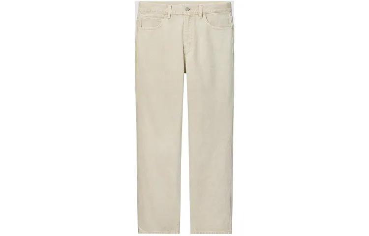 UNIQLO FW22 Casual Jeans Men's Light Beige
