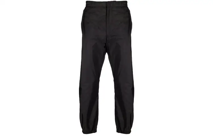 PRADA Casual Pants Men's Black Moderate Straight Fit Pants