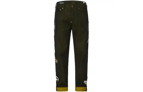 EVISU Jeans Men's Black Moderate Straight Fit Pants