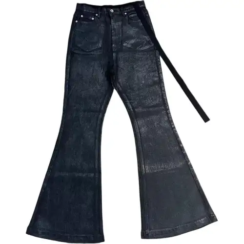 STONE ISLAND Jeans Men's Black Moderate Flared Pants
