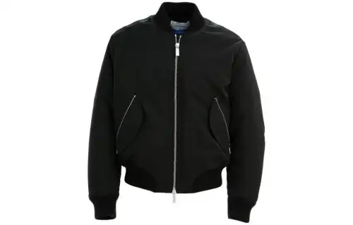 OFF WHITE Logo embroidered Padded Bomber Jacket