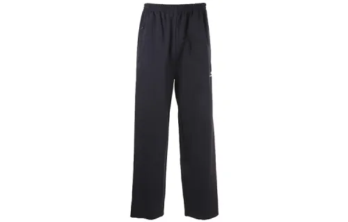 Balenciaga Knitted Sweatpants Men's Black Moderate Straight Fit Pants