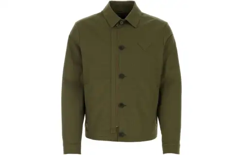 PRADA Logo-Patch Long-Sleeved Jacket