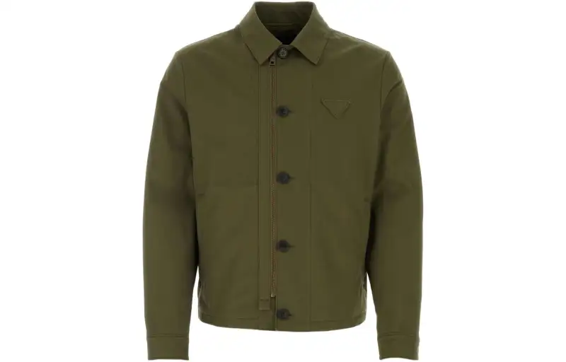 PRADA Logo-Patch Long-Sleeved Jacket