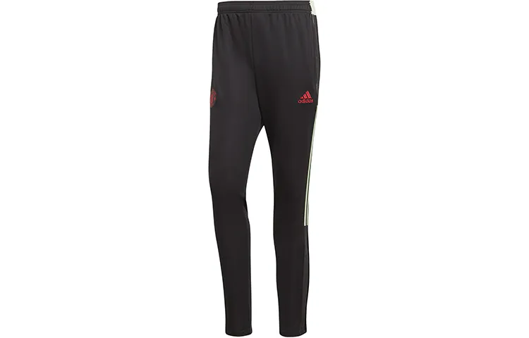Adidas Knitted Sweatpants Men's Black Moderate Straight Fit Pants