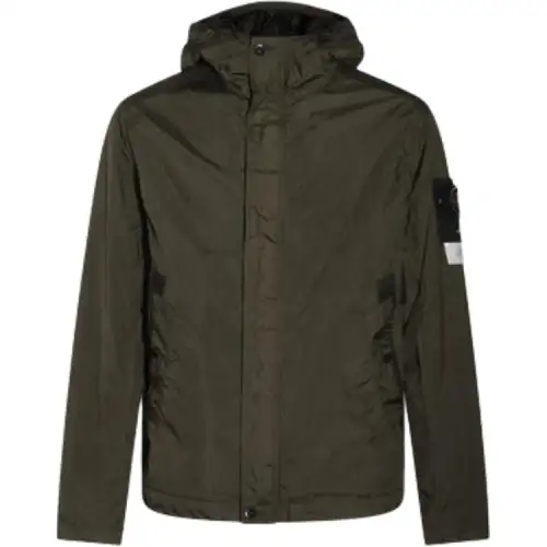 STONE ISLAND Compass Patch Hooded Jacket