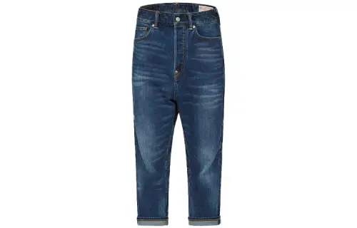 EVISU Jeans Men's Blue Moderate Straight Fit Pants