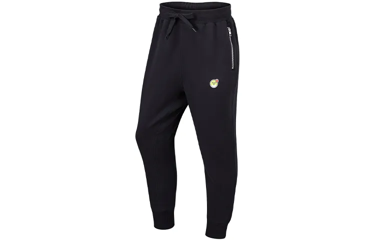 Nike Knitted Sweatpants Men's Black Moderate Cuffed Pants