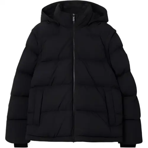 Burberry logo-patch puffer jacket
