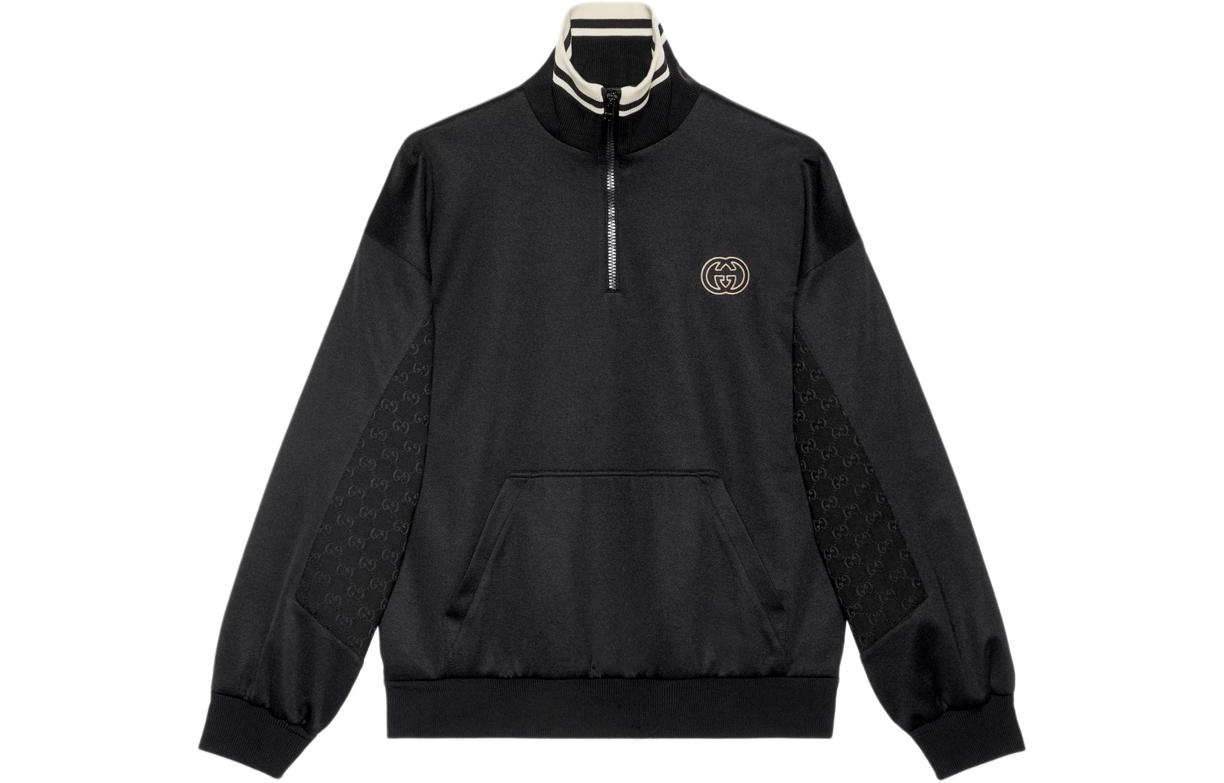 GUCCI Technical Jersey Half Zip Jacket