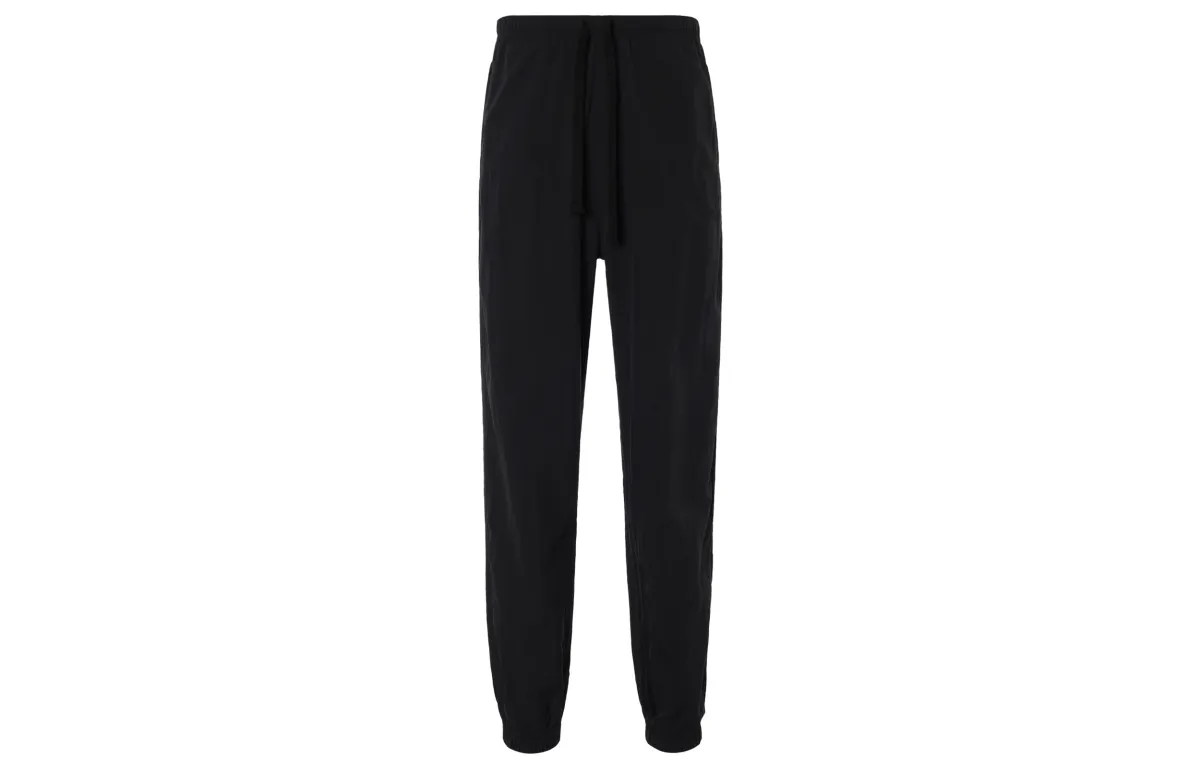 Adidas Originals Knitted Sweatpants Men's Black Moderate Cuffed Pants