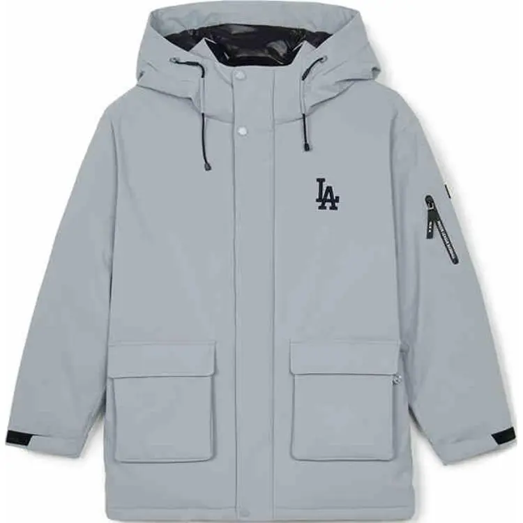 MLB Los Angeles Dodgers Down Jacket Unisex Light Gray
