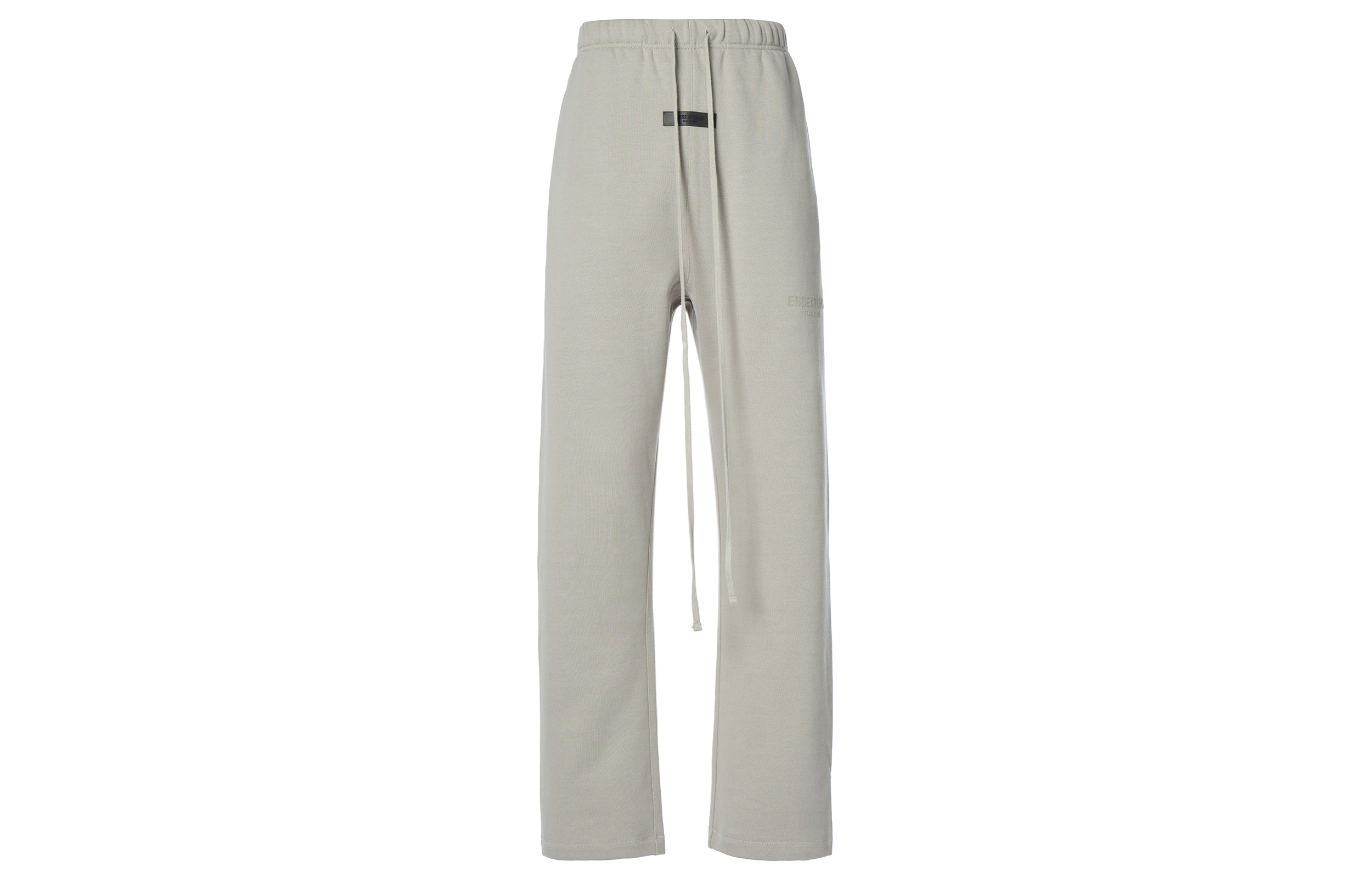 Fear of God Essentials Relaxed Sweatpant Smoke Solid Color Velvet Letter Logo Printed Drawstring American Heavyweight Knitted Sweatpants Men's Smoke Gray