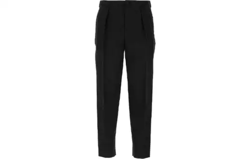 SAINT LAURENT Casual Pants Men's Black Moderate Tapered Pants