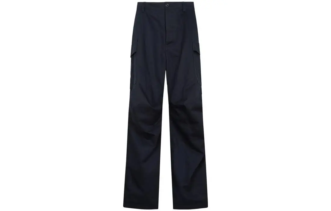 Balenciaga FW22 Cargo Pants Loose Fit Unisex Navy Blue