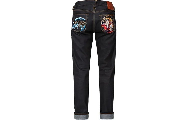 EVISU Jeans Men's Denim Blue Moderate Straight Fit Pants