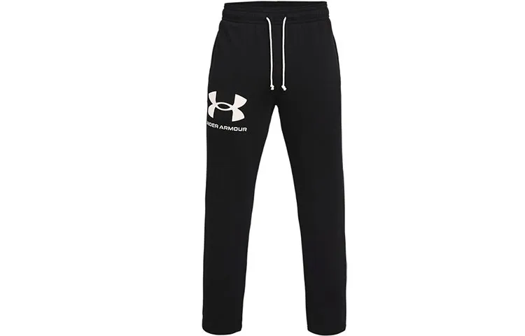Under Armour Rival Knitted Sweatpants Men's Black Moderate Cuffed Pants