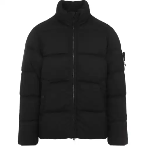 STONE ISLAND Logo Patch Zipped Padded Jacket